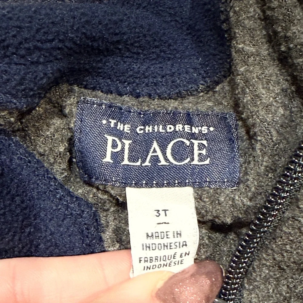 The Children's Place Navy and Gray Pullover